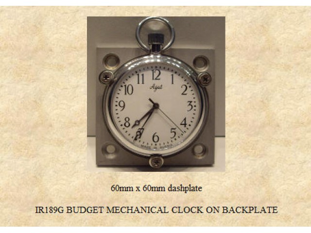 IR189G Budget Mechanical  Clock on Backplate